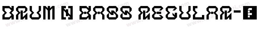 Drum N Bass Regular字体转换